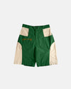 Bicolor Shorts: Sand/Green