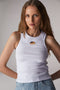 Icon Angels Ribbed Vest White